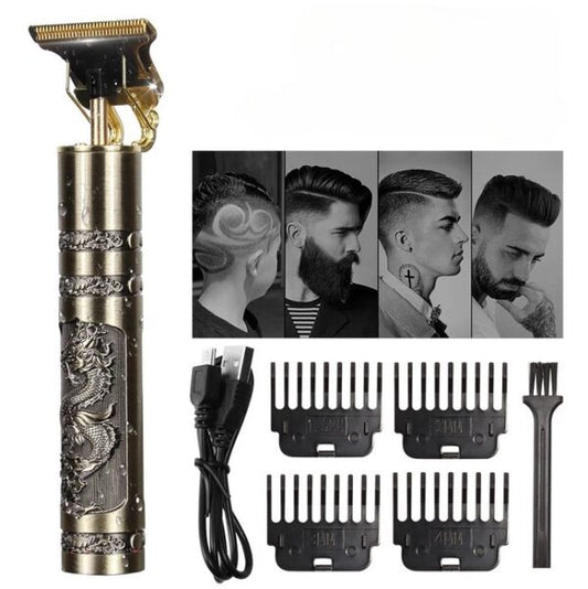 Vintage T9 USB Hair Clipper For Men Beard Shaver Hair New Barber Beard trimmer Electric Hair Cutting Machine